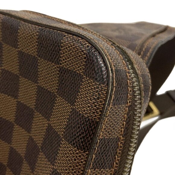 Auth LOUIS VUITTON Geronimos N51994 Ebene Damier CA0150 Bum Bag Damier Canvas - Picture 6 of 16